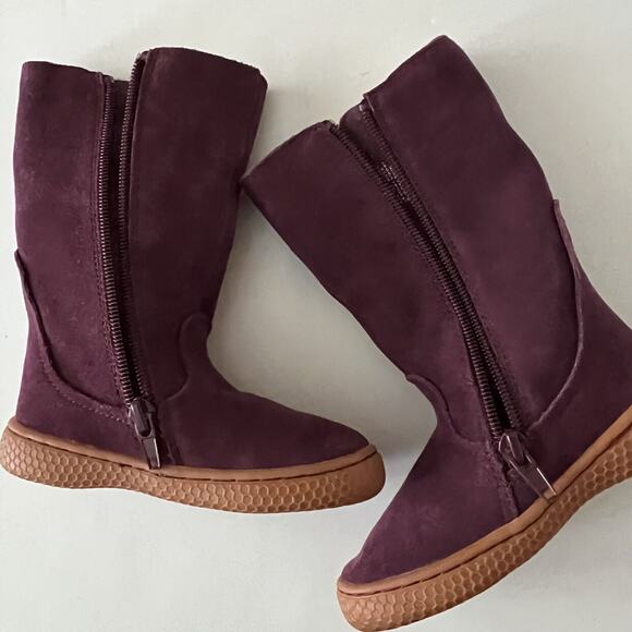 Livie & Luca Purple Suede Fringe Boots - Picture 10 of 14